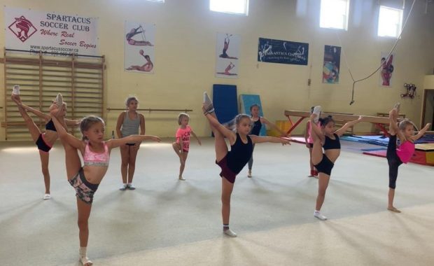 rhythmic gymnastics balance